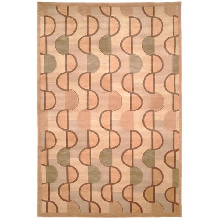 Safavieh 10 x 14 ft. Tibetan Hand Knotted Rectangle Area Rug, Beige & Rsut TB369B-10